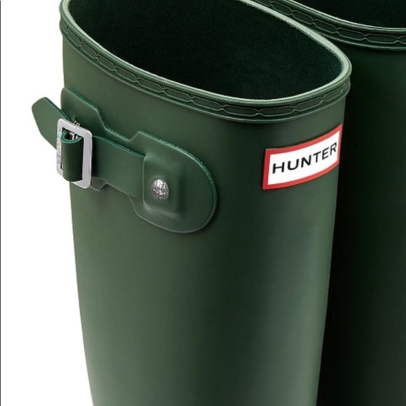 NIB Hunter Original Matte Tall Rain Boots, Hunter Green NEW - Picture 2 of 10